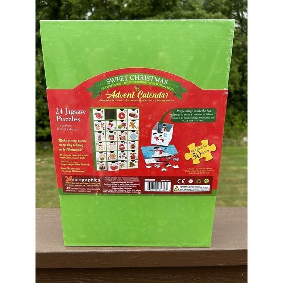 Advent Calendar 24 Day Surprise Jigsaw Puzzles Sweet Christmas Eurographics NIB - Picture 3 of 6
